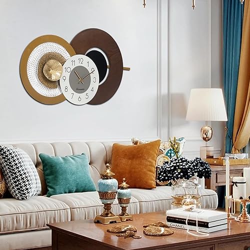 Miniatura 6 de Reloj de pared Farmhouse - Reloj de pared redondo grande de 24 pulgadas