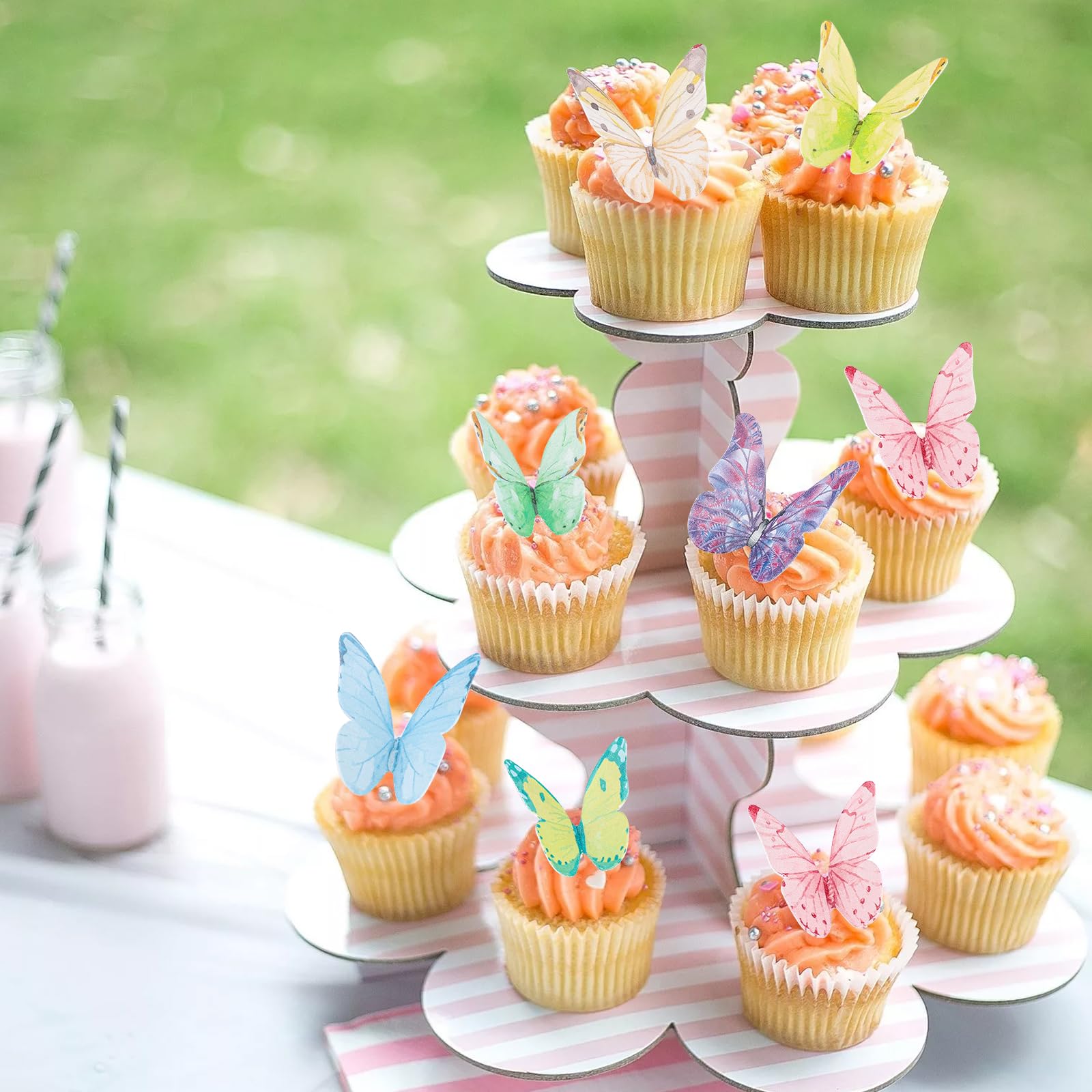 Gyufise 36 decorazioni per cupcake a tea bosco per baby shower, volpe