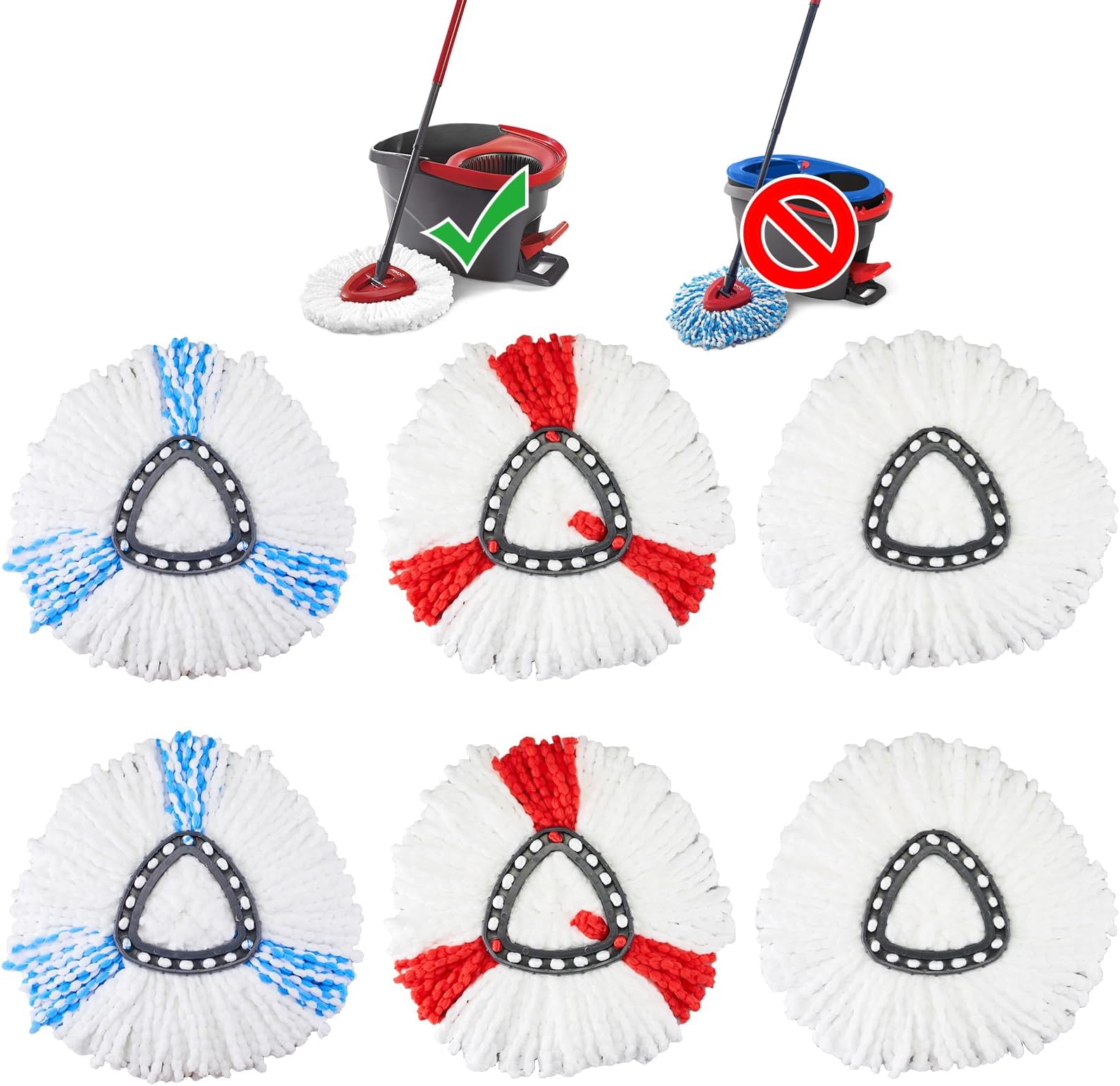 Vileda Turbo Microfibre Mop and Bucket Set, Spin Mop for Cleaning Floors, Set of 1x Mop and 1x