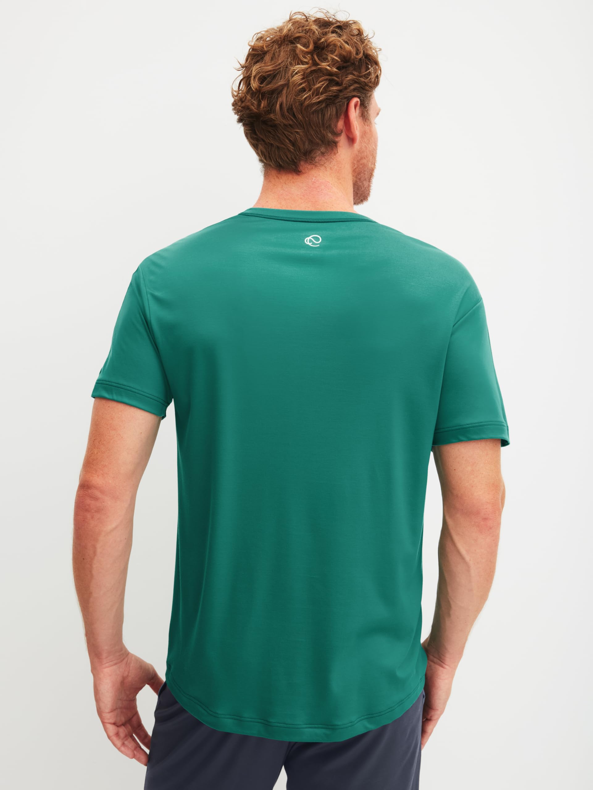 CALIDA Deepsleepwear Cooling T-Shirt Herren, Rundhalsausschnitt, thermoregulierend, kühlend und luftig