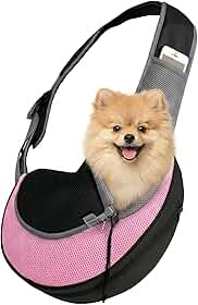 Bolsa Canguru Pet Mochila Transporte Cães Cachorro Gato Gatos Pequeno Porte Tamanho S até 3 kg Frontal Sling Ombro Confortável Seguro Ventilação Panorâmica Visão Ar Livre Passeio Viagem