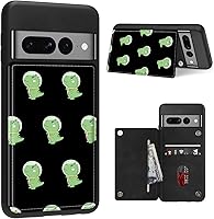 Vista 18 de Funda para Google Pixel 7 Pro con ranura para tarjetero, funda de piel sintética, doble cierre magnético y cubierta duradera de TPU a prueba