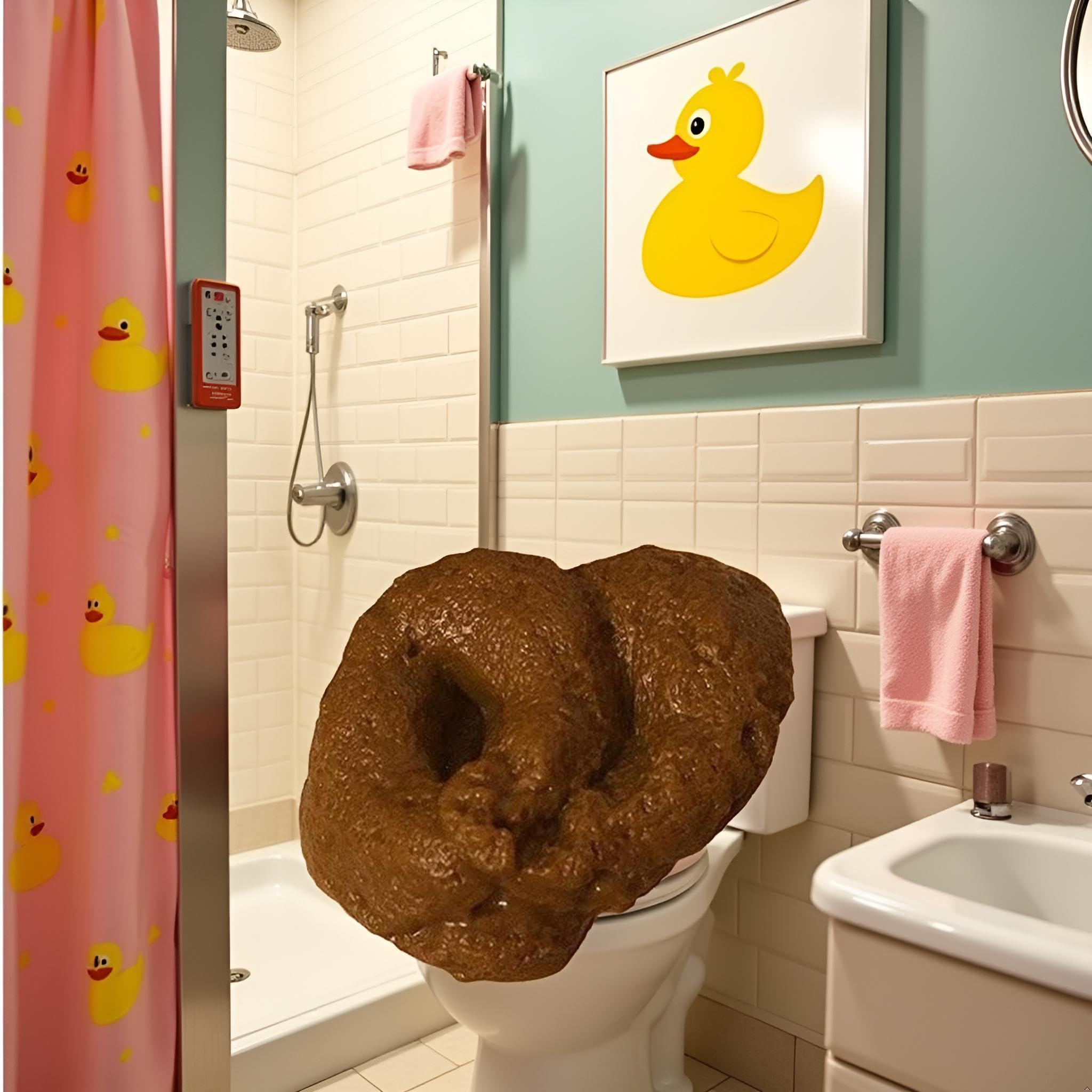 Gryshanyun Realistic Brown Fake Poop, Waterproof Floating Prank Prop
