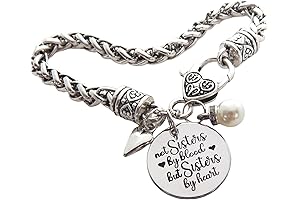 Not Sisters by Blood but Sisters by Heart Friendship Bracelet