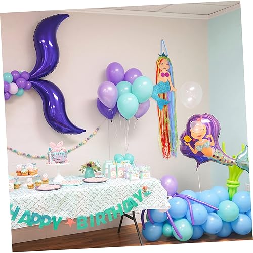 Miniatura 6 de VICASKY Pasadores de bebé con borlas de sirena para bebés, organizador de pinzas para el cabello, tapiz tejido, manta para niñas, pinzas para el