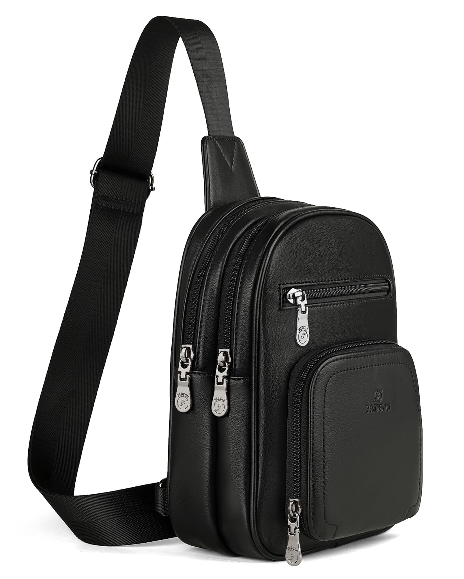 FADEON Sling Bags for Women Crossbody Bag, Designer PU Leather Sling Purse