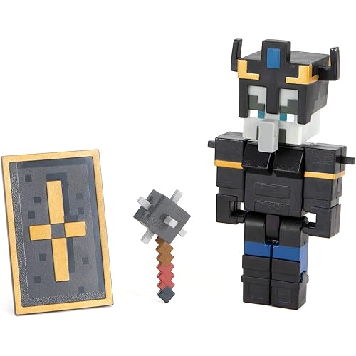 Minecraft Dungeons 3.25-in Collectible Illager Battle Figure and Accessories, Based on Video Game, Imaginative Story Play Gift for Boys and Girls Age 6 and Older
