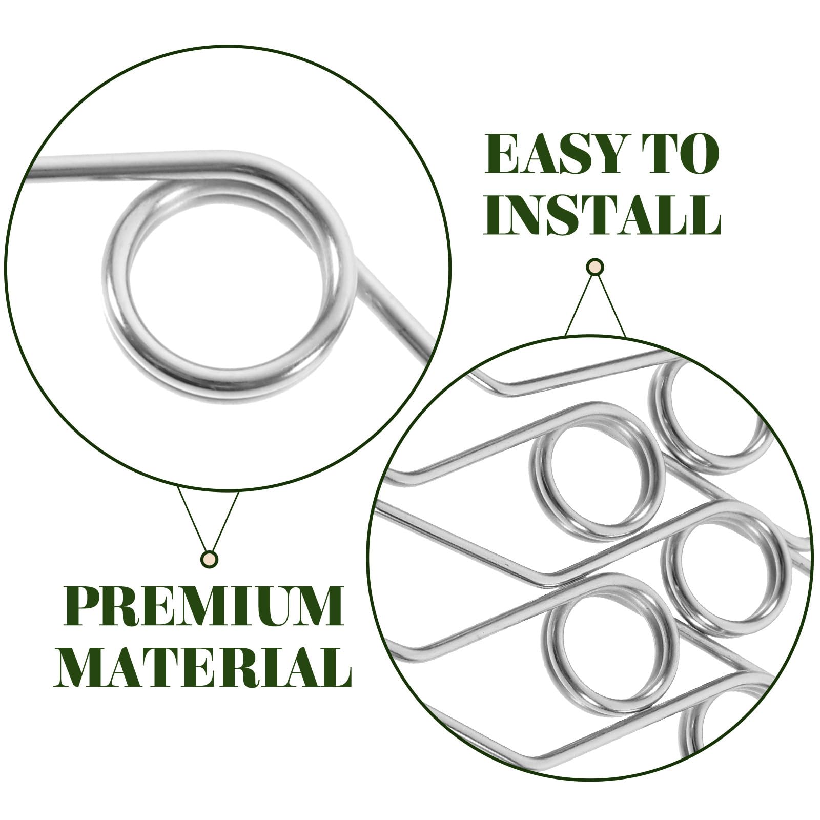 Artibetter 10 Pezzi Ricambio per da Potatura Giardino V-Shape in Acciaio Inossidabile Antiruggine Elastiche Flessibili per e Cesoie da Giardino Sostituzione Facile