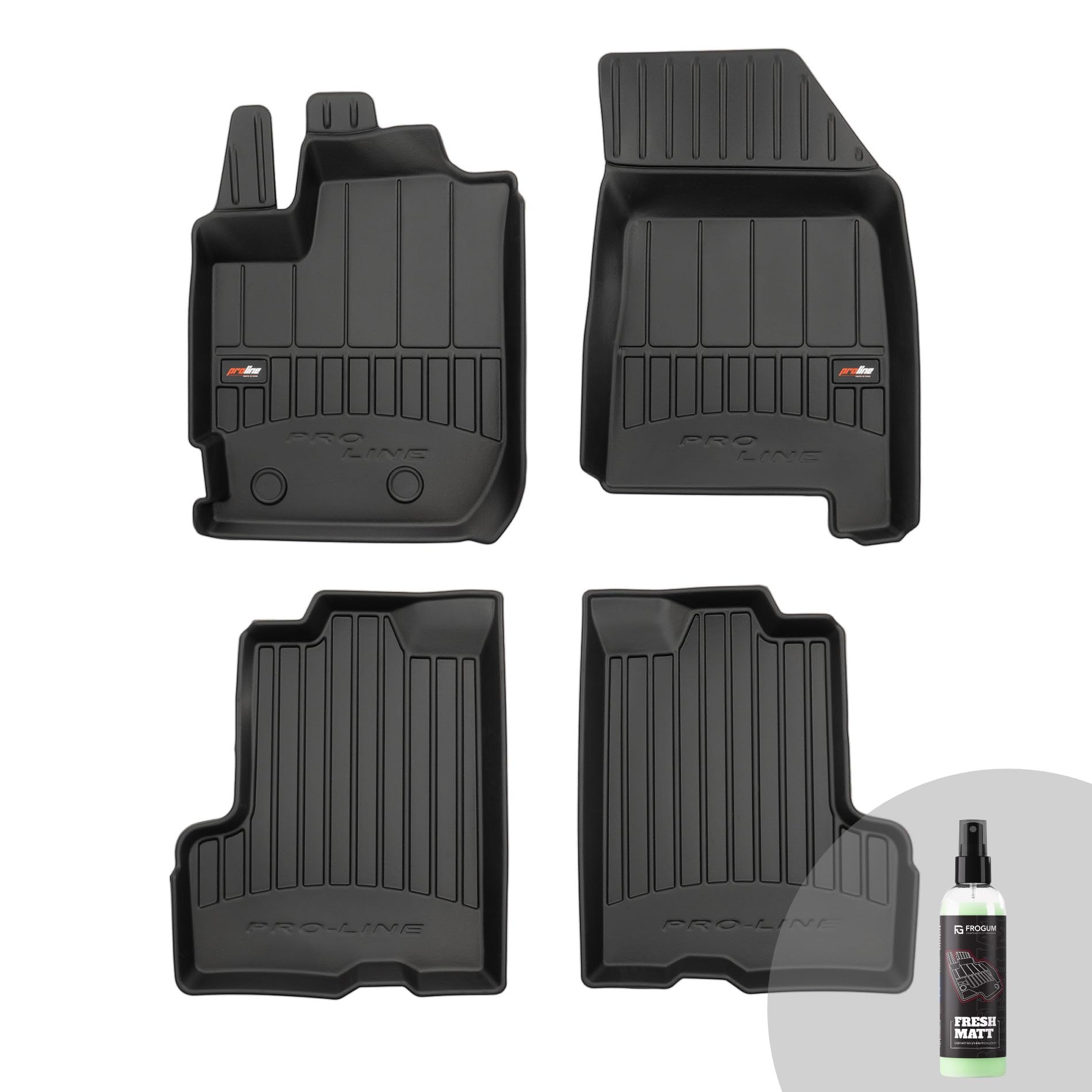 FROGUM ProLine 3D Tapis de Sol Voiture exclusifs pour Dacia Duster II Depuis 2017| Matériau TPE Durable | Les Bords Les Plus Hauts