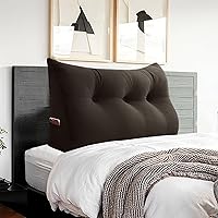 Vista 93 de Triangular Reading Pillow Wedge Headboard Back Support Pillow for Sitting up in Bed Daybed Bolster Backrest Couch Sofa Corner Cushion Medium Velvet