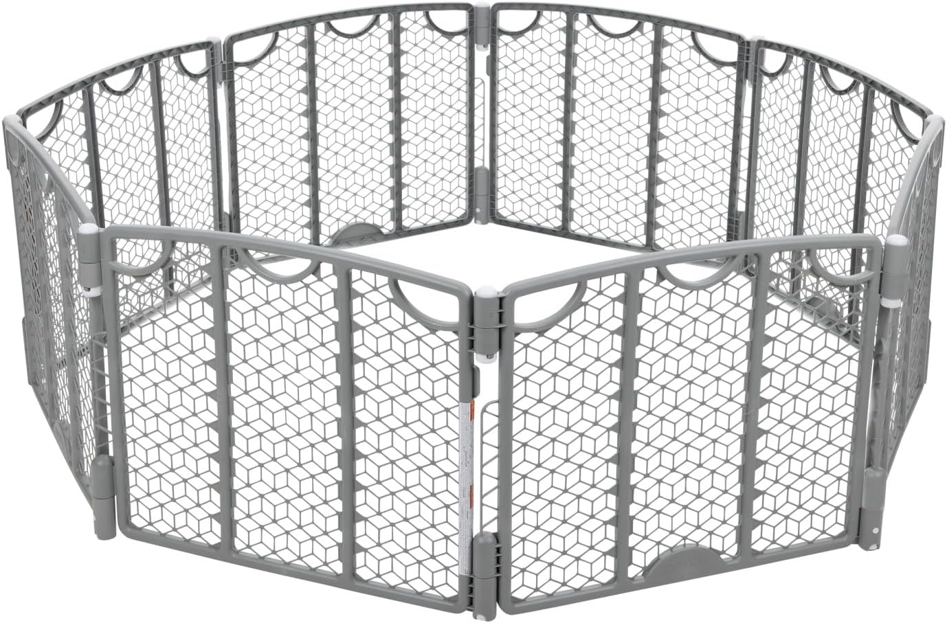 Evenflo Versatile Play Space Adjustable Play Area, Plastic, 8-Panel (Cool Gray)