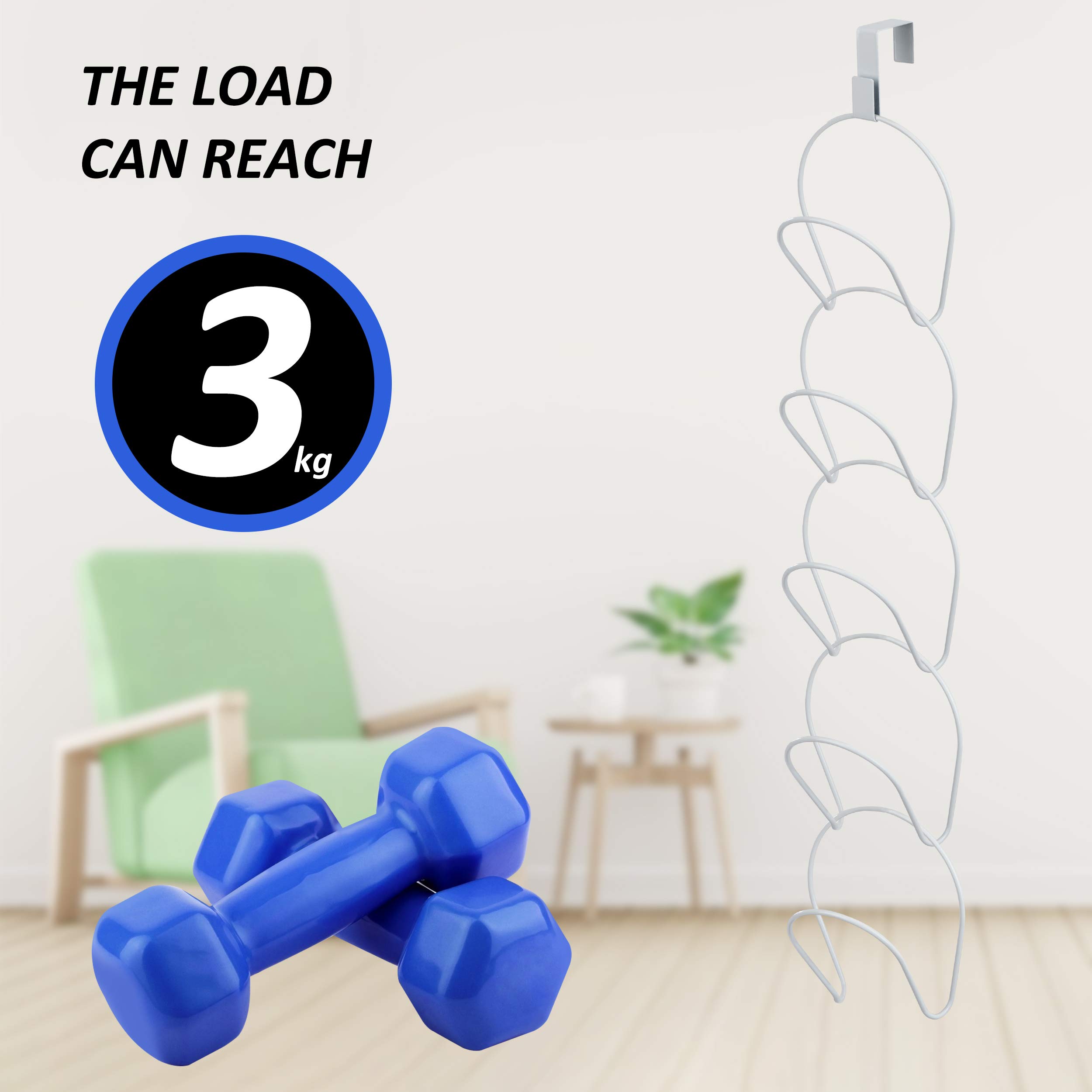 Produktbild von Winter Shore Cappy Halterung Für Den Schrank (2er-Pack) - Vertikale Cap Aufhänger Mit 32 Edelstahl-Clips - Cap Halterung Wand Für Mehrere Sportkappen, Mützen, Hüte - Cap Halter 100 Cm