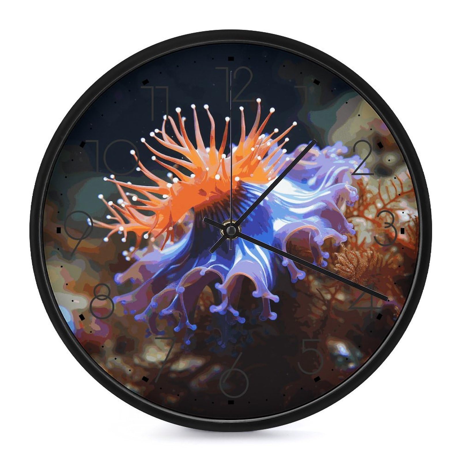 Horloge murale fonctionne à piles avec mécanisme à quartz analogique précis