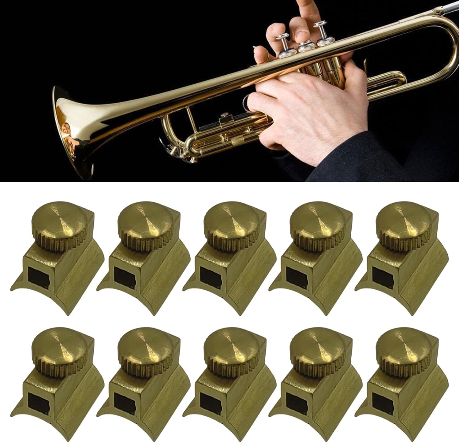 トランペットパーツネジ10個 ミニチュア真鍮コンポーネント フルートアクセサリー トランペット用 安全な留め具 永続的なアクセサリー