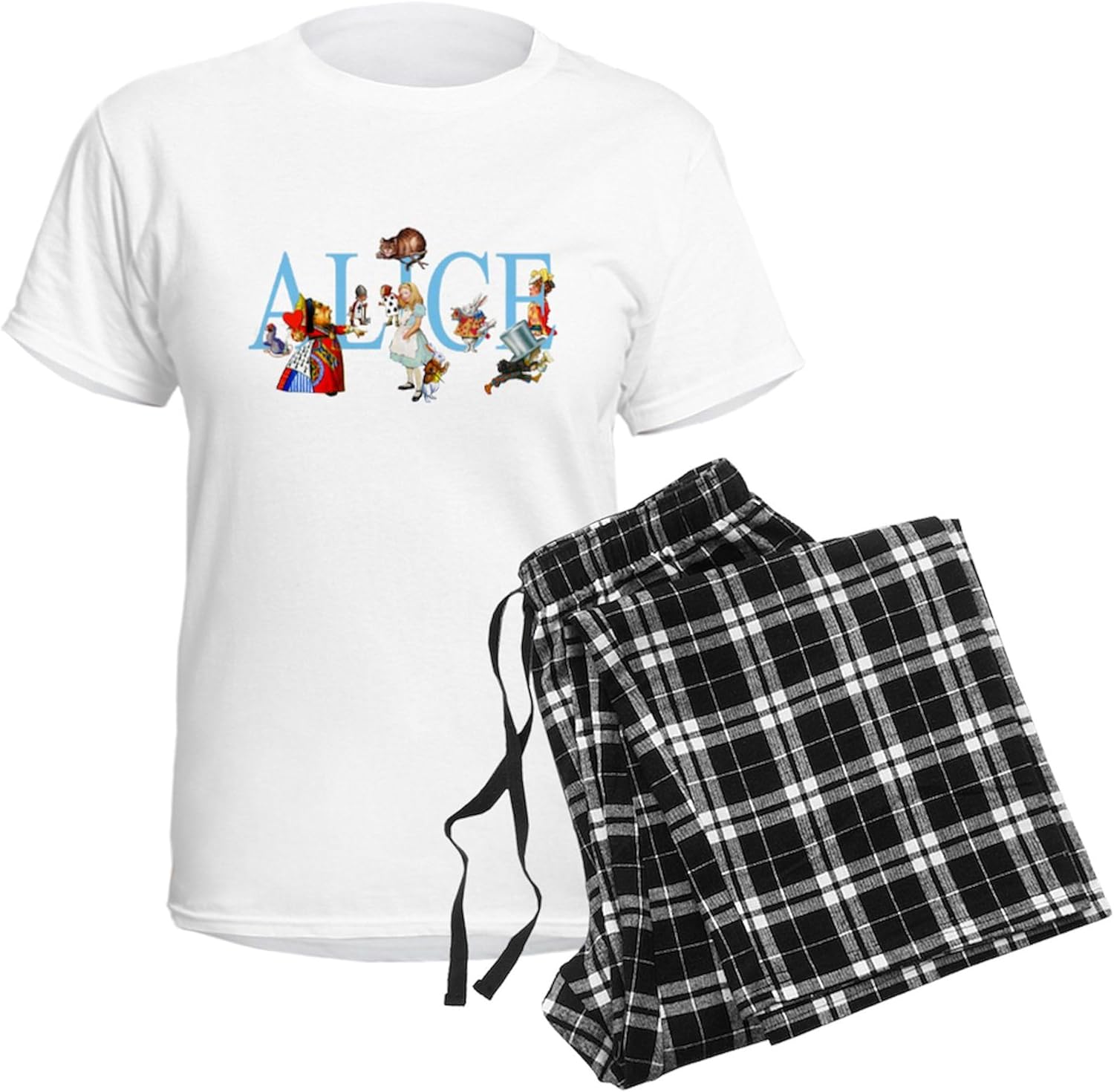 CafePress Alice SpecialFinalxx Copy Women's Light Paja Women's Novelty Cotton Pajama Set, Comfortable PJ Sleepwear