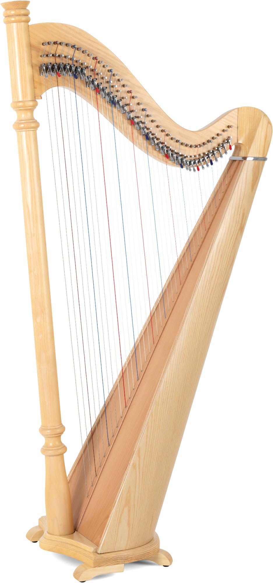 Classic Cantabile P-38 Arpa ad Uncino 38 Corde, 38 corde in nylon | Accordatura: Mi bemolle maggiore (diatonica), Corpo in frassino, Colonna tornita in faggio, Tavola armonica in abete, 9 kg