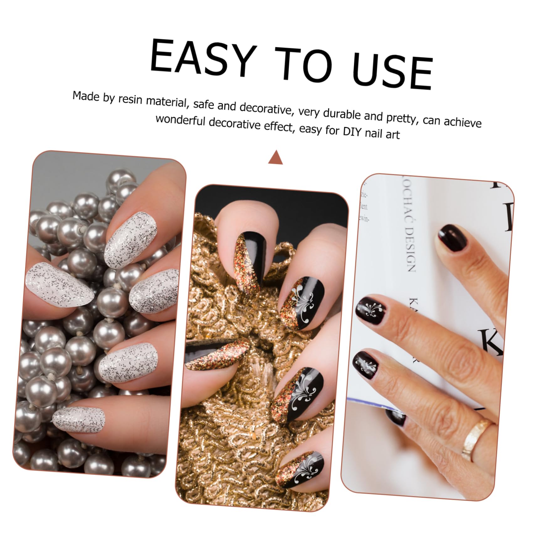 CALLARON 3 Set Adesivi Per Unghie Embossed Fiori Per Decorazioni Nail Art Per Feste E Cosplay Facili Applicare E Condividere Per Donne E Ragazze 8 Fogli*3