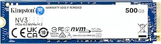 Kingston NV3 NVMe PCIe 4.0 Internal SSD 500GB M.2 2280-SNV3S/500G
