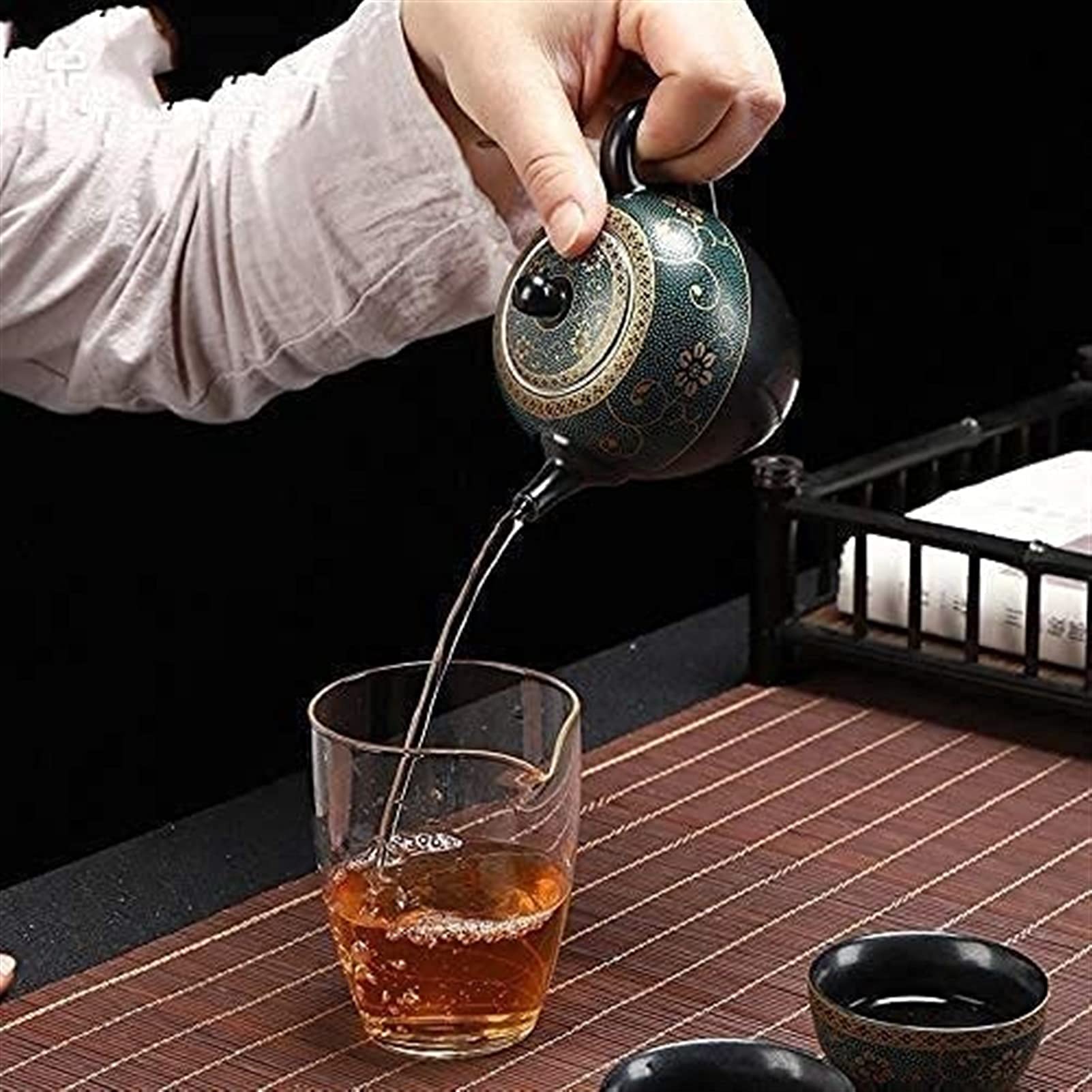 Teiera Teiera Cinese Creativa Fatta a Mano 170ml Kung Fu Teiera Set da tè in Ceramica Accessori per la Cerimonia del tè Teiera Pentola Singola