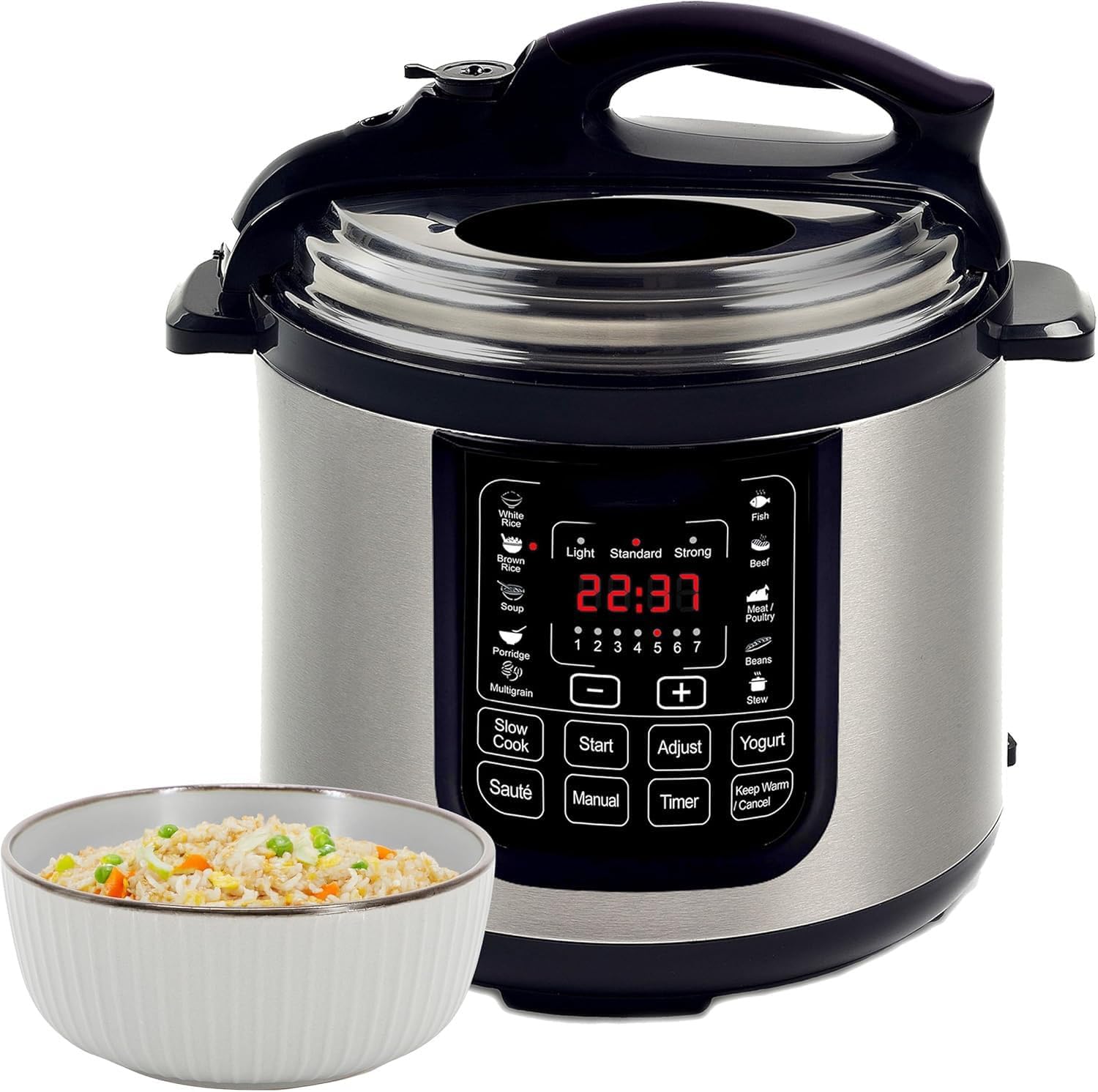 8 Quart Digital Pressure Cooker with 13 Pre-Set Multi-Function Features