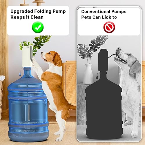 Miniatura 2 de Dispensador de agua portátil para botella de 5 galones, dispensador de agua, bomba de agua eléctrica, bomba de agua recargable para jarra de 5