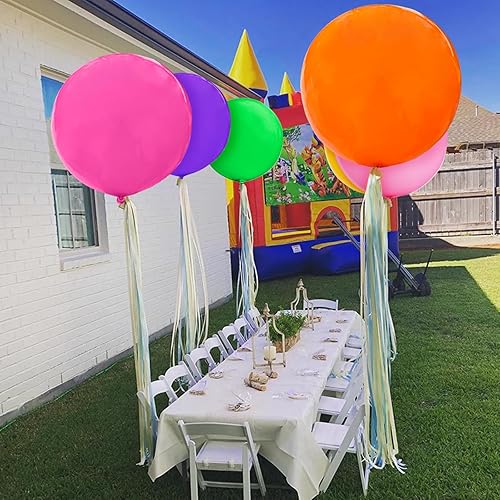 Miniatura 6 de Globos gigantes de 36 pulgadas, 9 globos de látex para helio para fiesta de cumpleaños, sesión de fotos, boda, decoración de baby shower