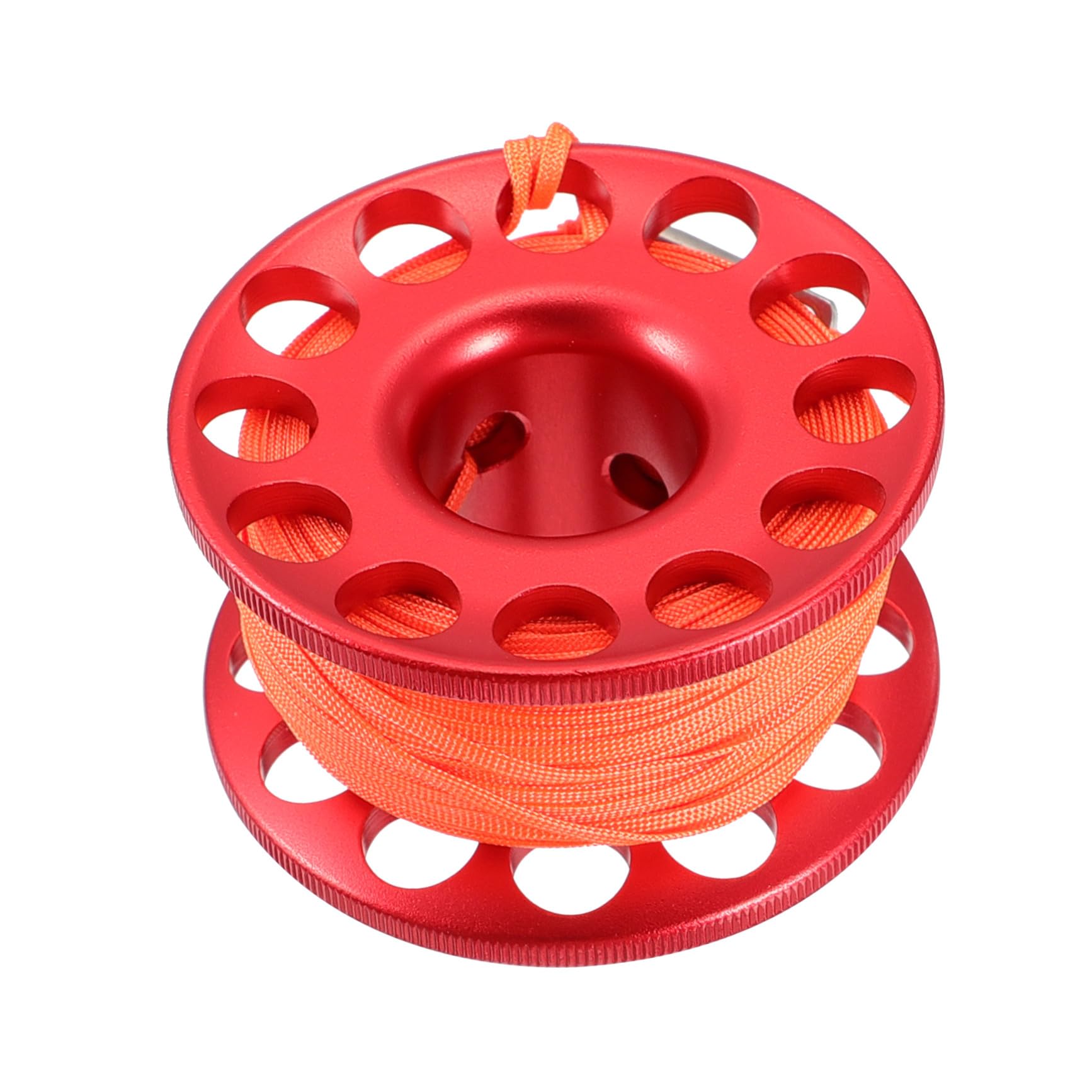 PRETYZOOM Scuba Diving Spool mit Snap Clip Unterwasser tauchschnurrolle aus Aluminiumlegierung Signalboje und Fingerrolle für Höhlen Wracktauchen Praktisches Tauchzubehör für Taucher