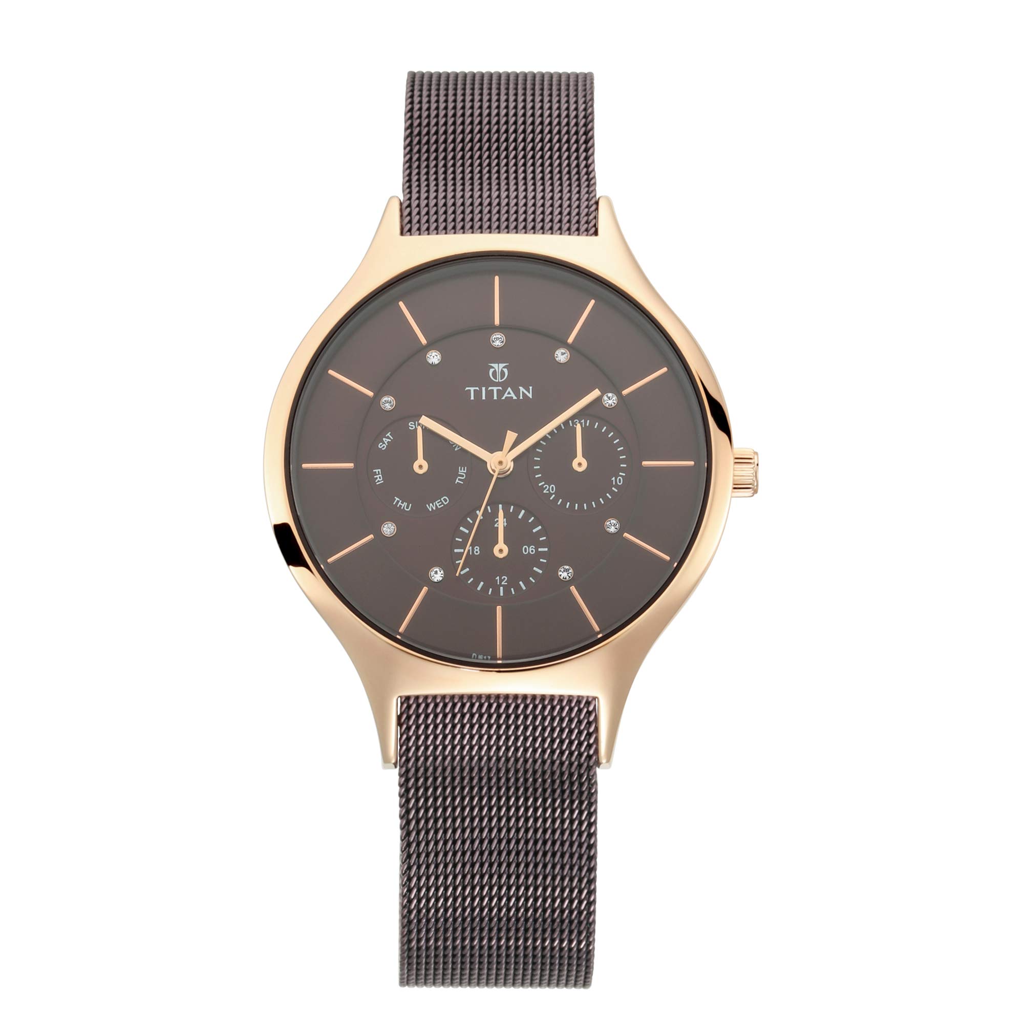 Titan Ladies Workwear Slimline Analog Brown Dial Womens Watch-95067KM01 / 95067KM01 (B07VRCYYXS) Amazon Price History, Amazon Price Tracker