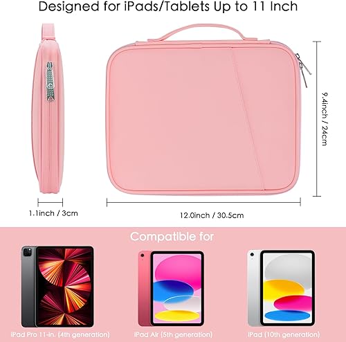 Miniatura 10 de Funda para iPad de 9 a 11 pulgadas, bolsa acolchada para iPad Pro 11 (2022-2018), iPad Air (54 generación), iPad 10.9 (10. generación), Galaxy Tab