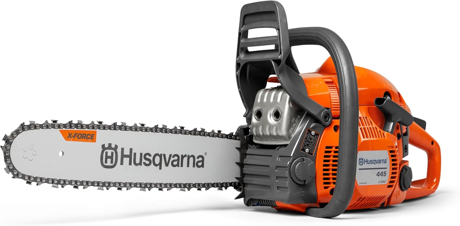 Tronçonneuse thermique semi-professionnelle Husqvarna 445 Mark II pour utilisation intensive