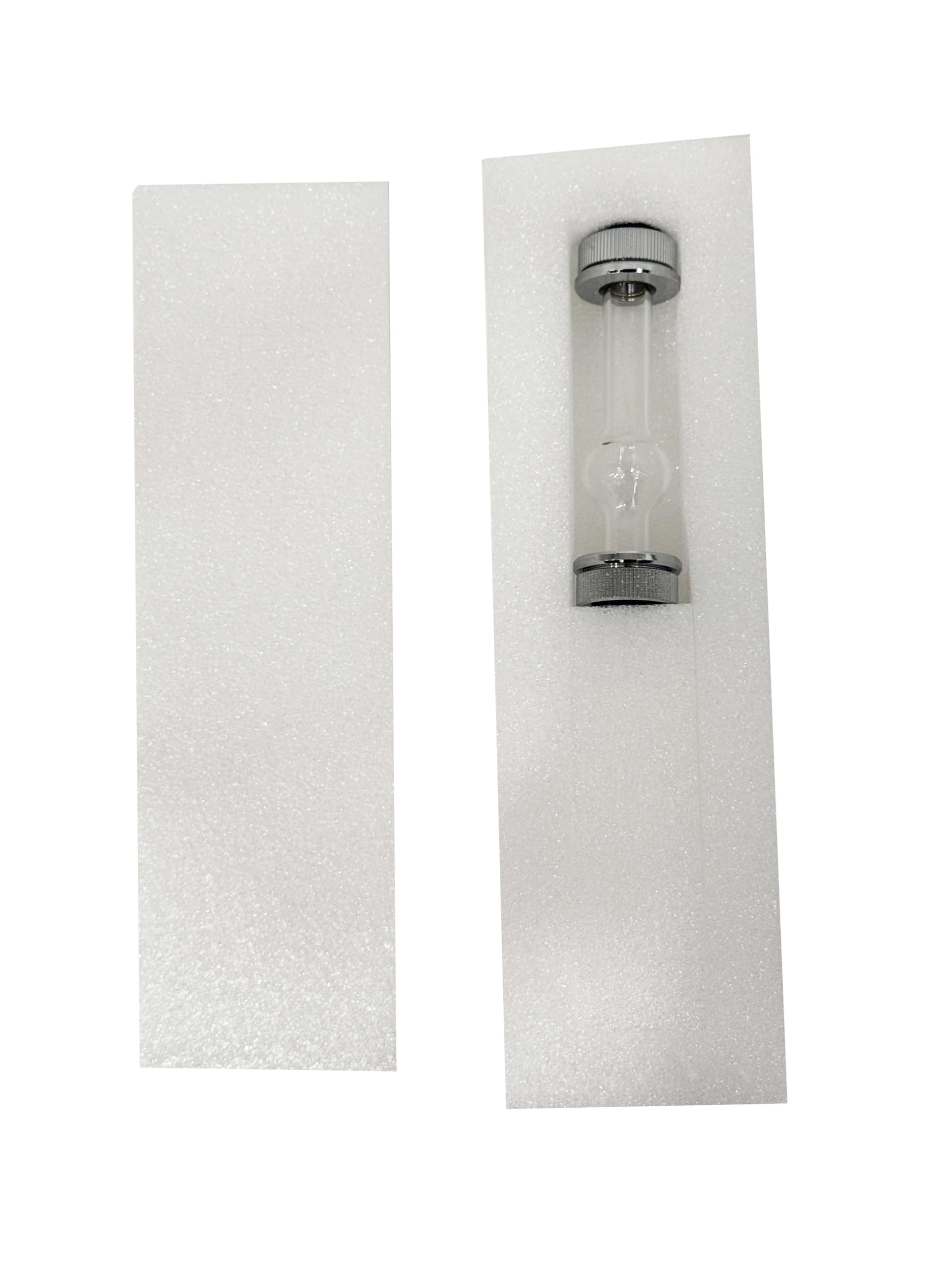 Tubo de vidrio polarímetro de 100 mm for polarímetros manuales WXG-4 y semiautomáticos POL-200 - Capacidad de muestra de 20 ml