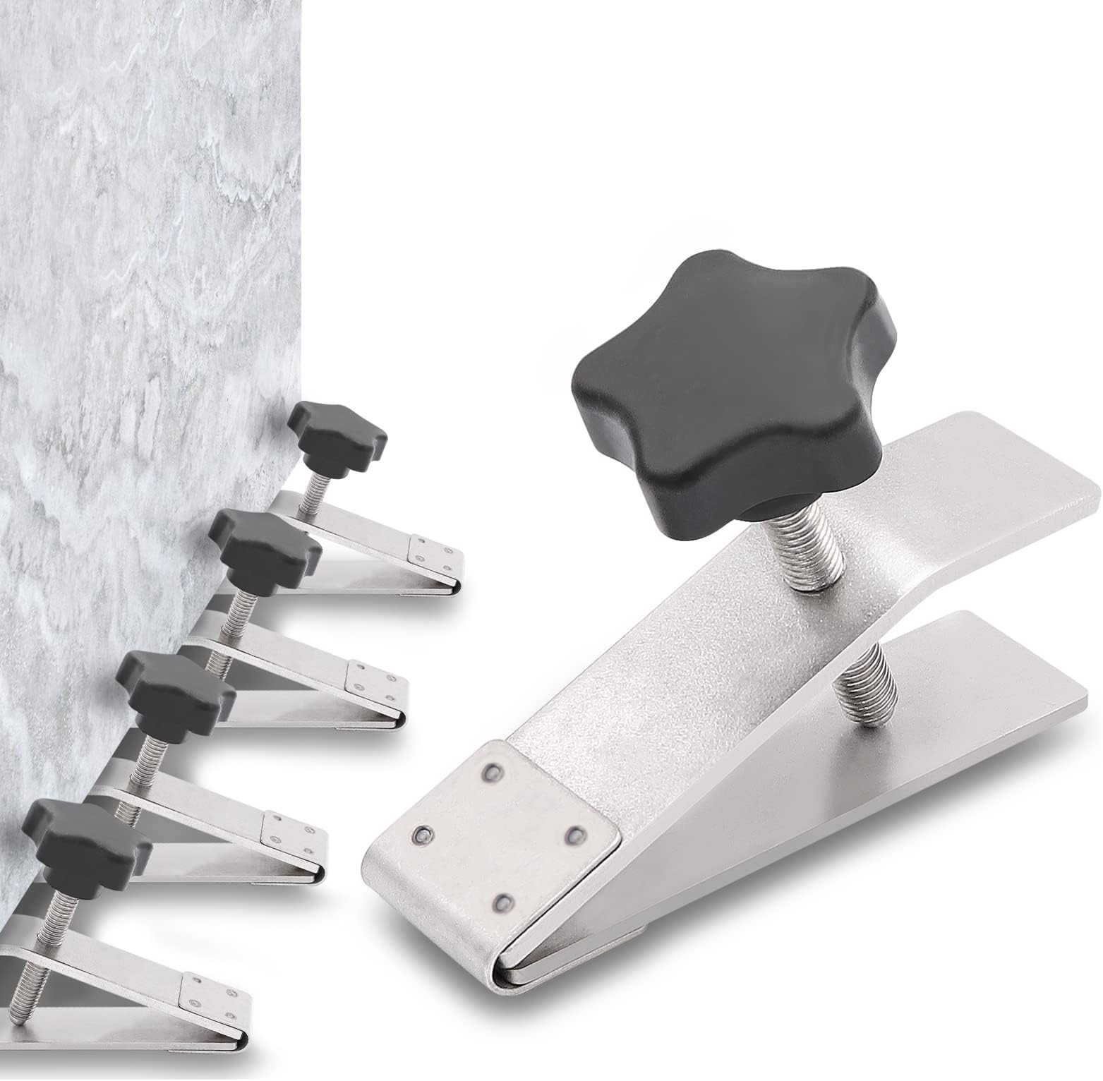 4 PCS Small & Exquisite Hand Jack Tool Set, Labor-Saving Arm Jack Up to 550lb, Wall Tile Locator, Multi-Function Height Adjustment Lifting Device