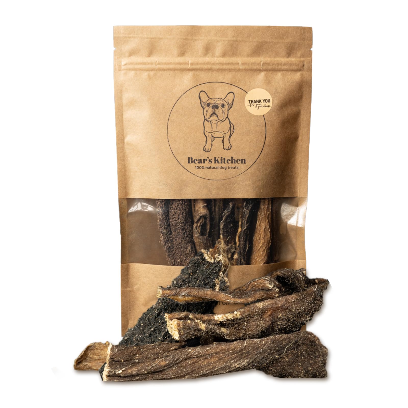 Bear’s Kitchen Premium Quality Beef tripe 100g Natural Dog Treats Chews | Tasty dog treats | Natural Raw Healthy Treat | Low fat snack