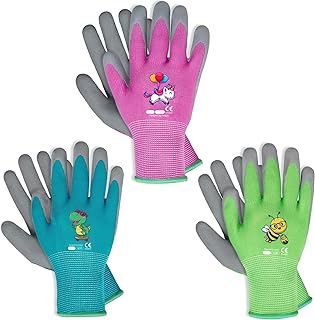 Ages 5-7 Kids Gardening Gloves,Yard Work Gloves for Toddlers, Youth, Gir...