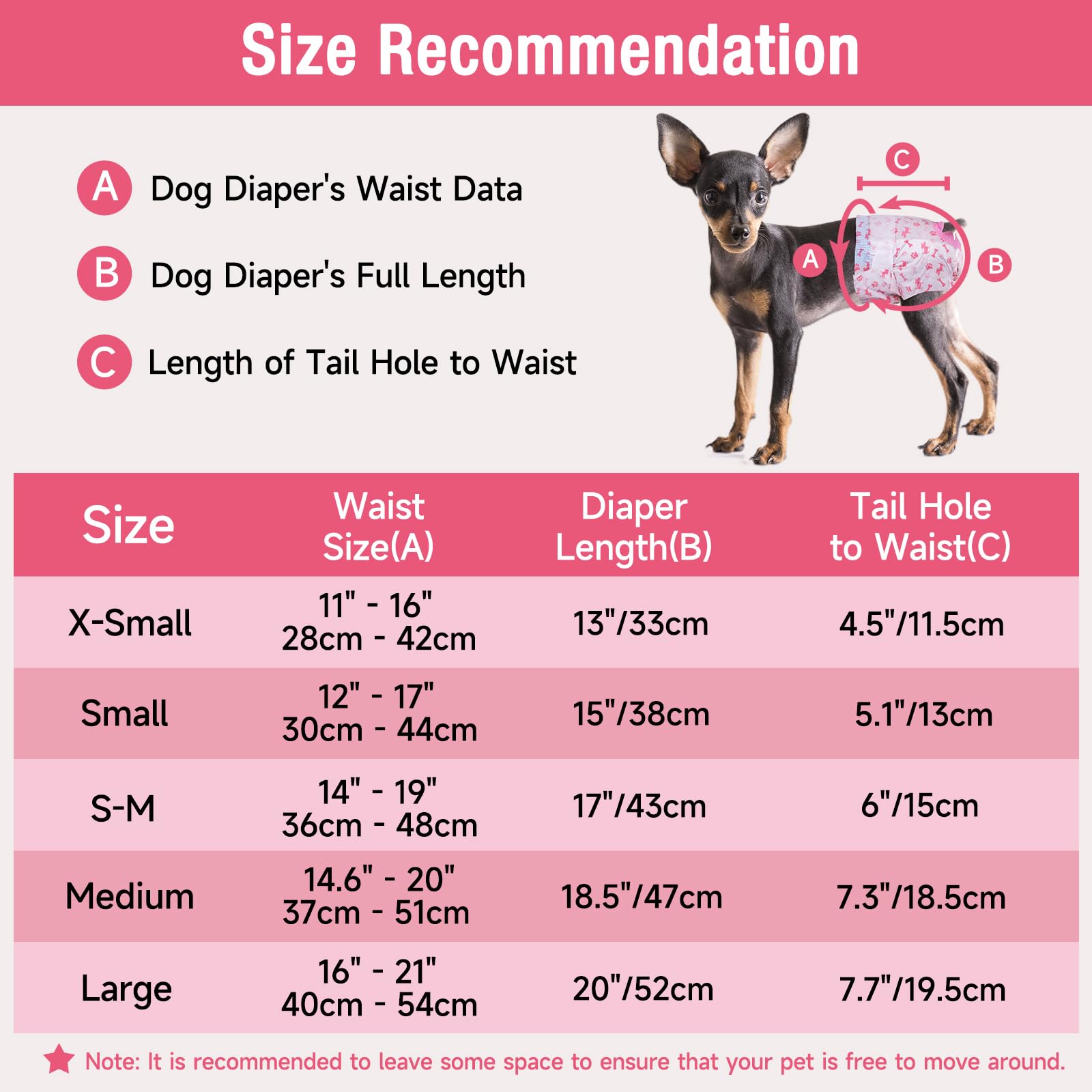 Pet Soft Couche Chien Femelle, Lot de 20 Couches Jetables pour Chien Chat Taille S-M, Super absorbantes Couche Chien Femelle Chaleur (S-M, 20 pièces)