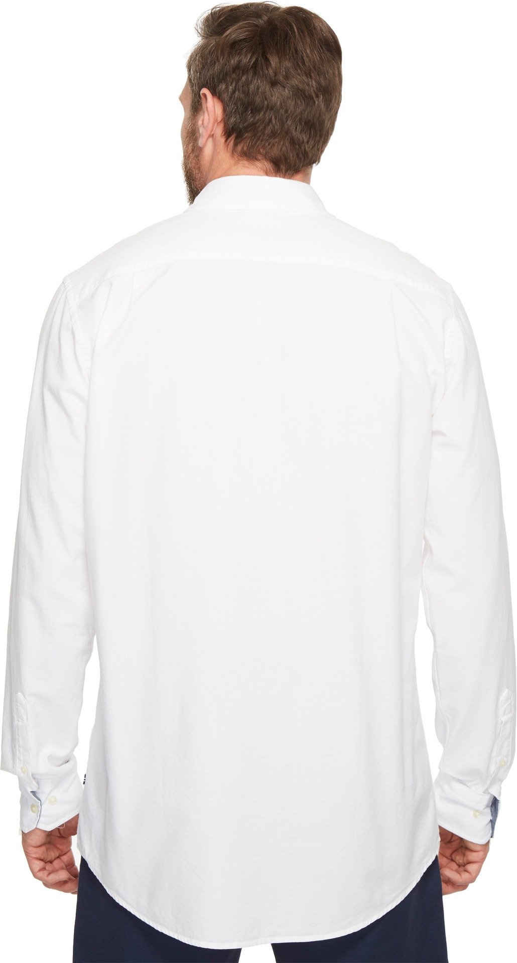 Nautica Long Sleeve Button Down Solid Oxford Shirt Camisa de Botones Hombre (Pack de 1)