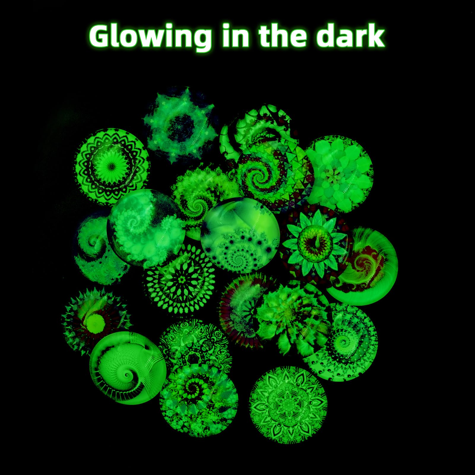 100PCS Cabochon In Vetro Luminoso - 25mm, Pietre Decorative Per Gioielli Fai Da Te - Foto 5