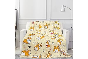Corgi Lovers Rejoice! Snuggle Up with the Ultimate Comfort, the Cute Corgi Blanket