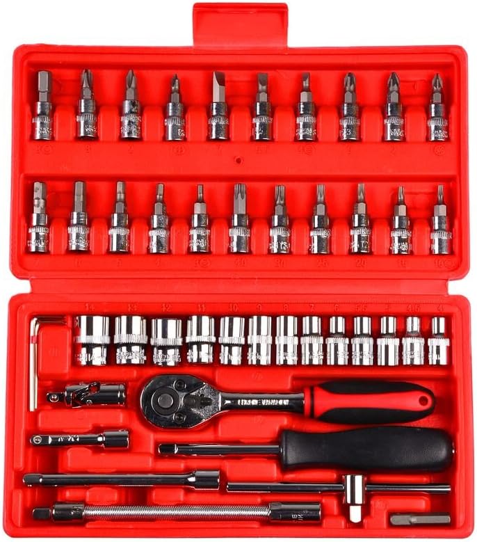 Visko 1/4 Drive Metric Socket Set (46 Pieces)