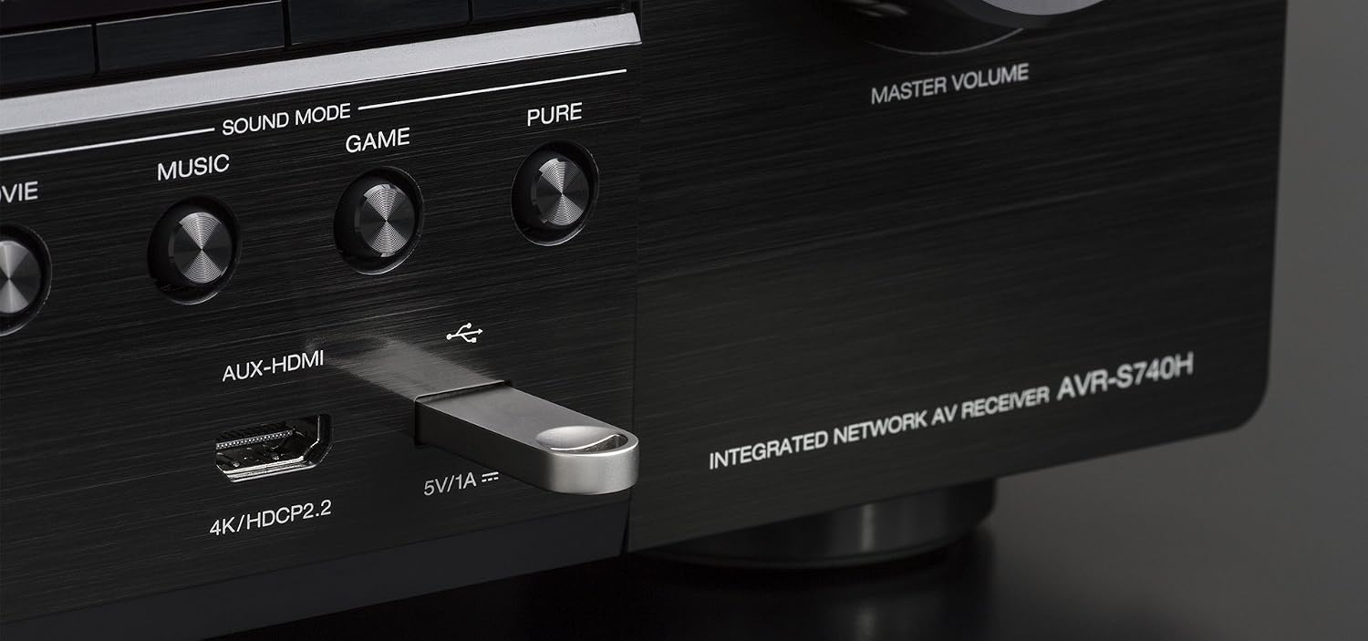 Denon AV Receivers Audio & Video Component Receiver Black (AVRS740H)