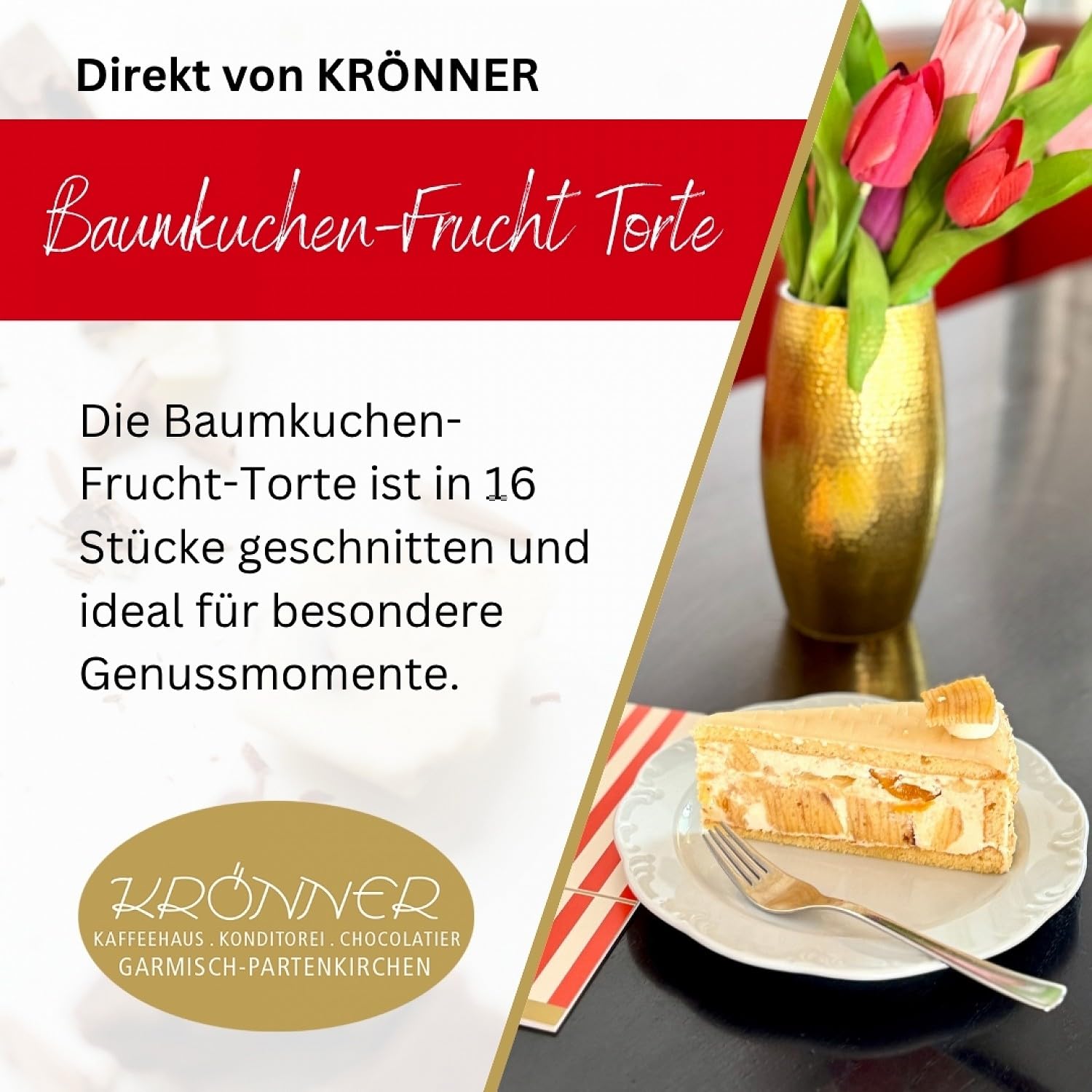 Krönner Baumkuchen Frucht Torte – Von Meisterhand gefertigte Baumkuchentort