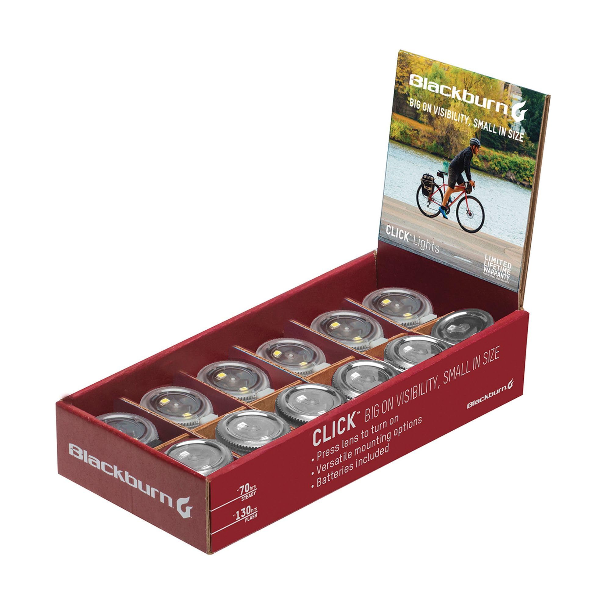 Luz delantera Blackburn Click ciclismo urbano trayectos diarios en ciudad 5