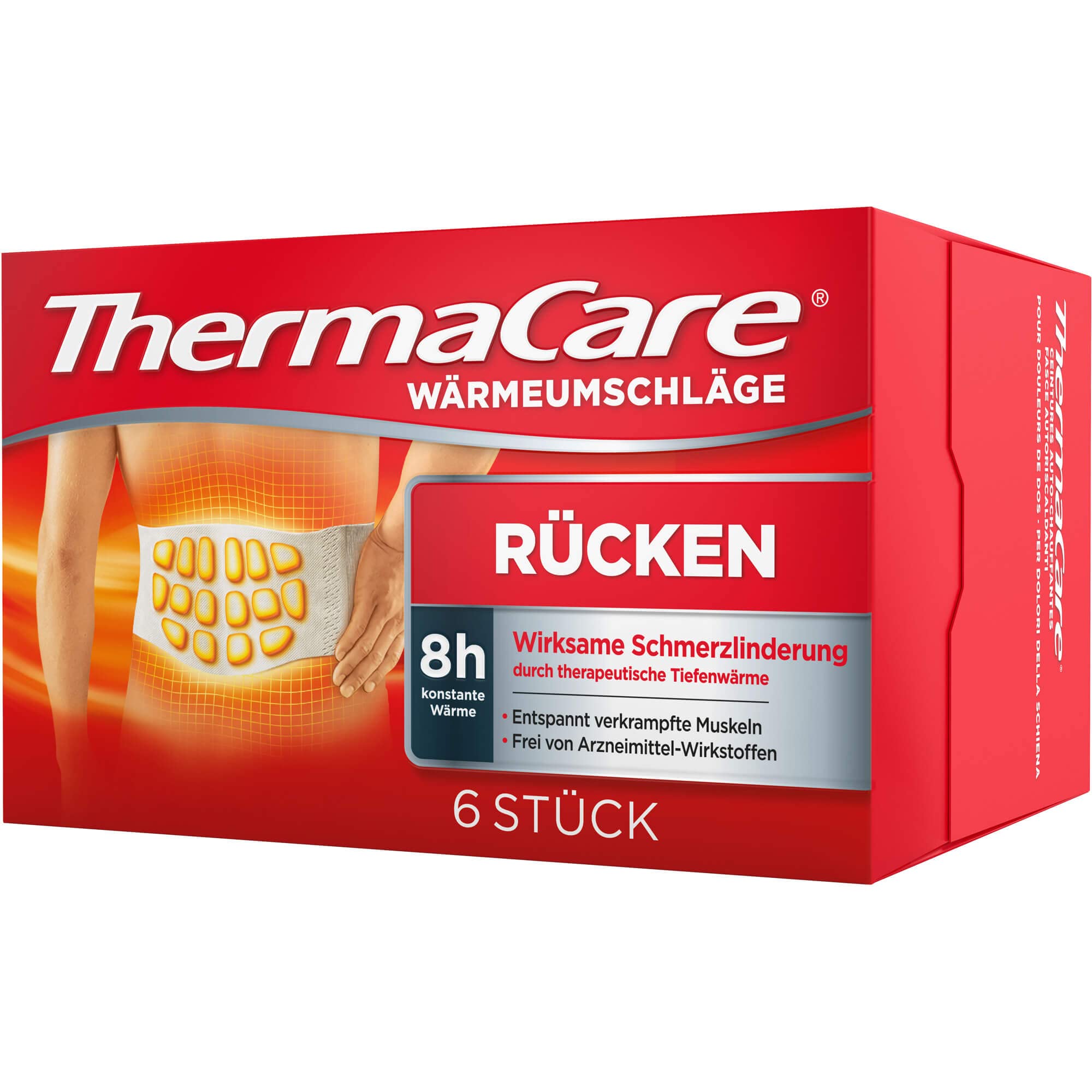 ThermaCare Wärmeumschläge bei Rückenschmerzen, 6 St. Pflaster