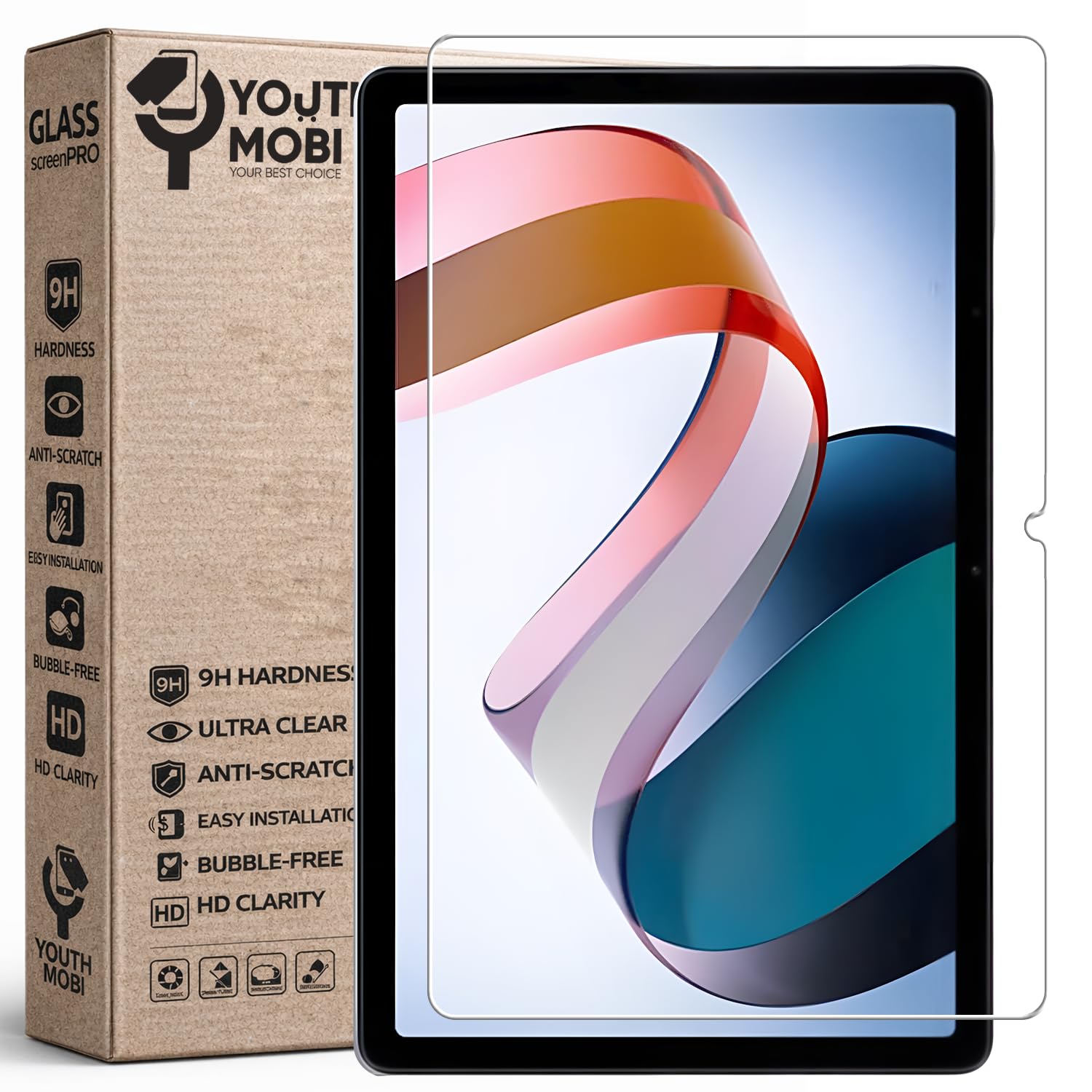 Tempered Glass Screen Protector Compatible For Redmi Tablet Pad 10.61 Inch (2022) Pack Of 1,-image-21