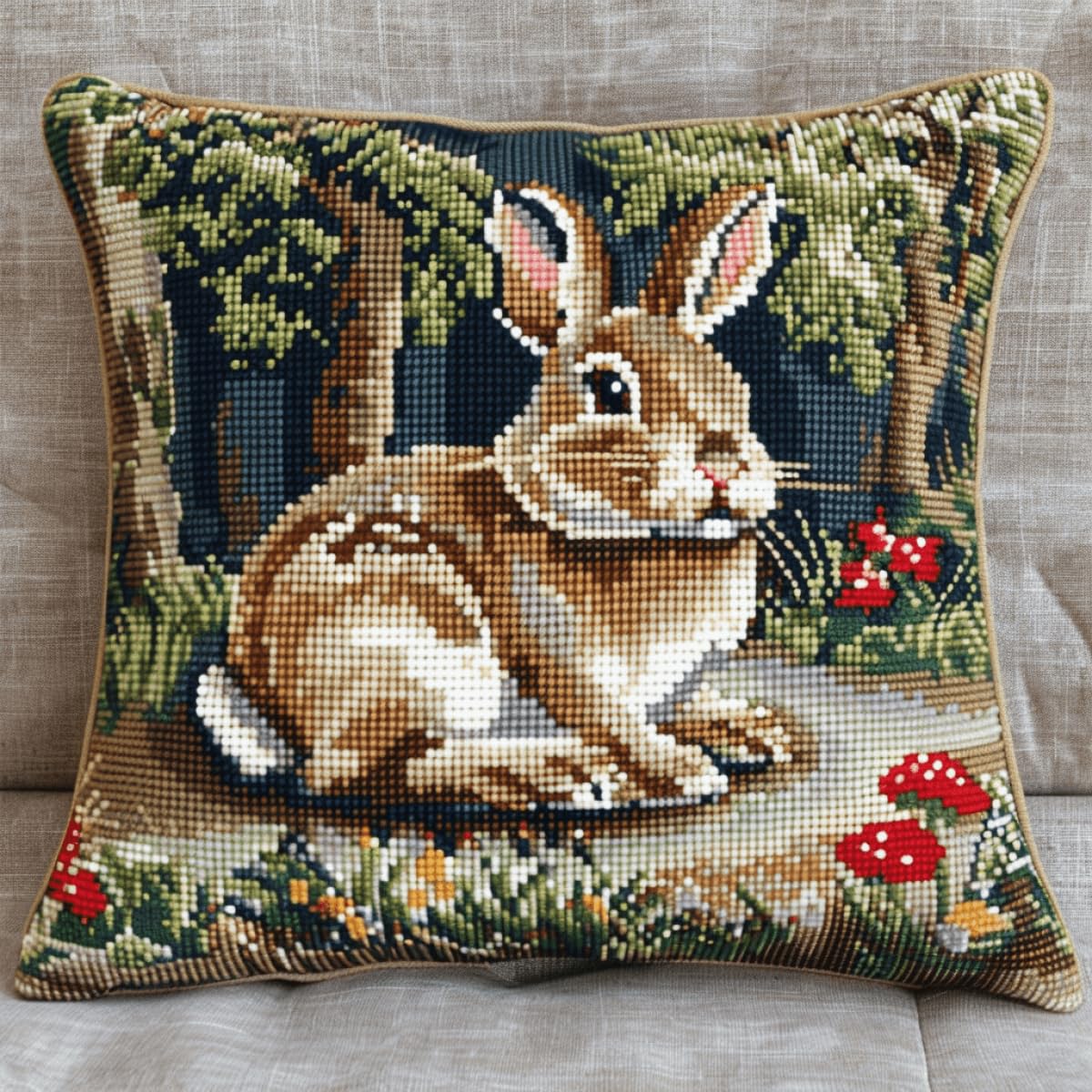Amazon.com: DIY latch hook craft kits Cartoon rabbit Needlepoint