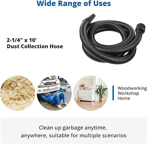 Miniatura 4 de Manguera de 10 pies compatible con aspiradora Shop Vac Craftsman Ridgid Wet & Dry Vacs de 2 14 pulgadas