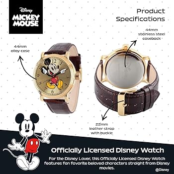 Amazon.co.jp: Disney(ディズニー) メンズ ミッキーマウス腕時計