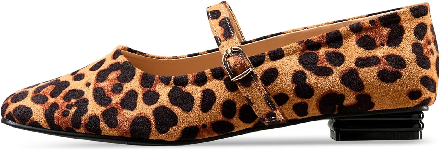 Women's Mary Jane Flats Closed Round Toe Ballet Flat Dressy Comfortable Slip on Shoes