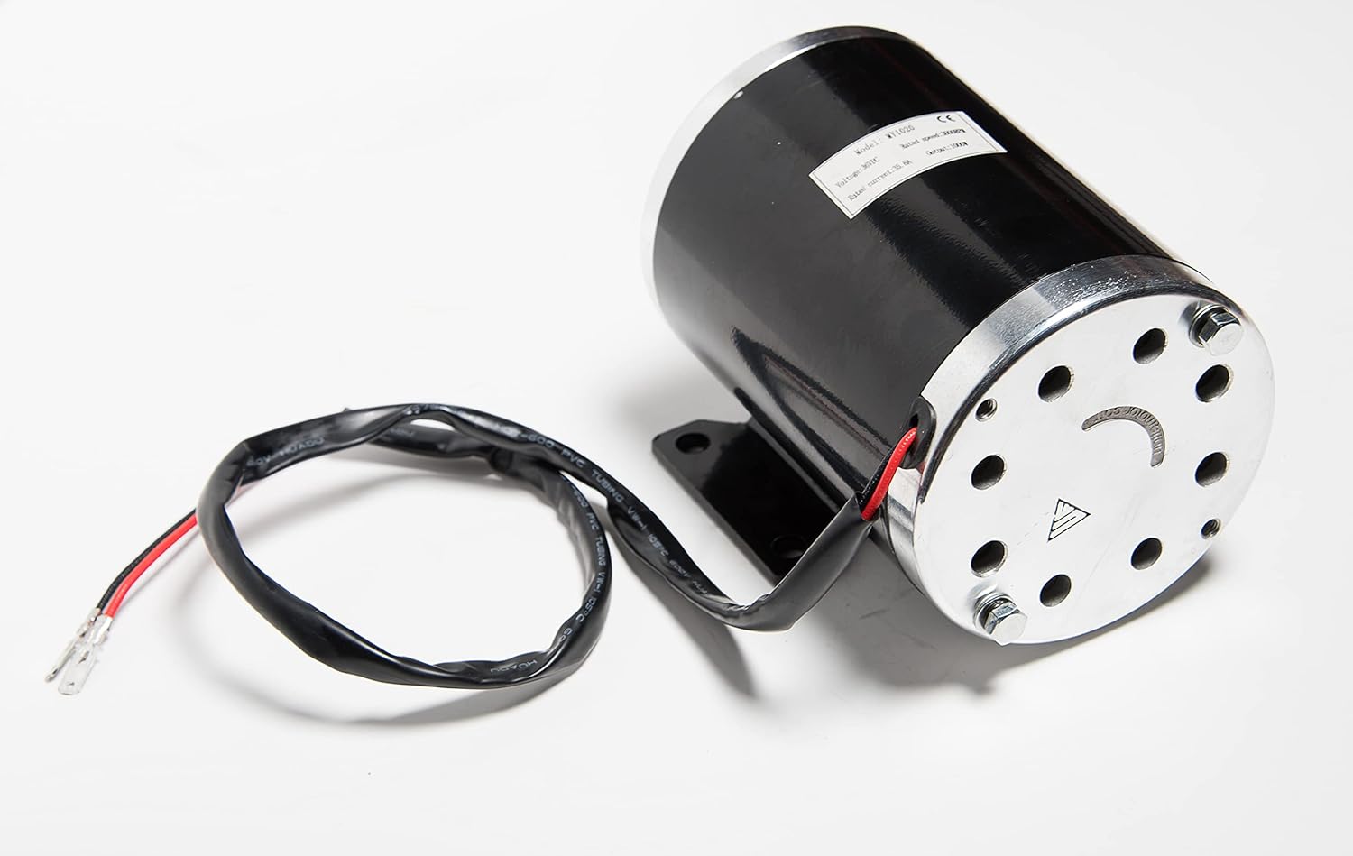 MY1020 1000W 36V with Base Electric Motor Volt DC Watt 35.6 Amp for Scooter Bike Go-Kart Mini Bike Replace ZY1020 Reversible w 11 Teeth Sprocket #25 Chain By Alfa Wheels (1000W 36V, Bottom Base)