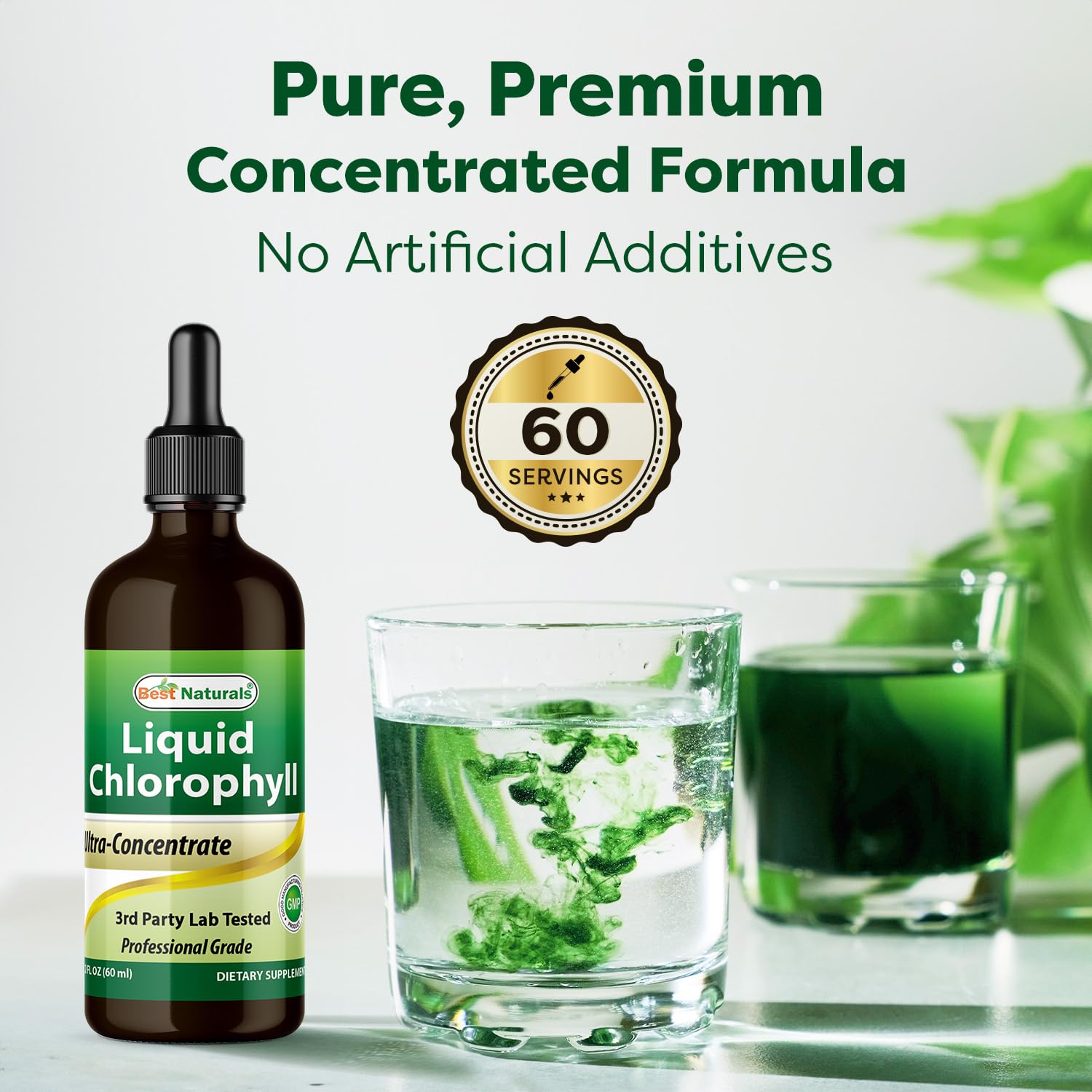 Best Naturals Liquid Chlorophyll Drops 50 mg, 2 Fl Oz, Natural Detox Supplement, Supports Energy, Digestion & Skin Health, Vegan, Non-GMO, Easy Absorption Liquid Chlorophyll Supplement — Amazon image 7